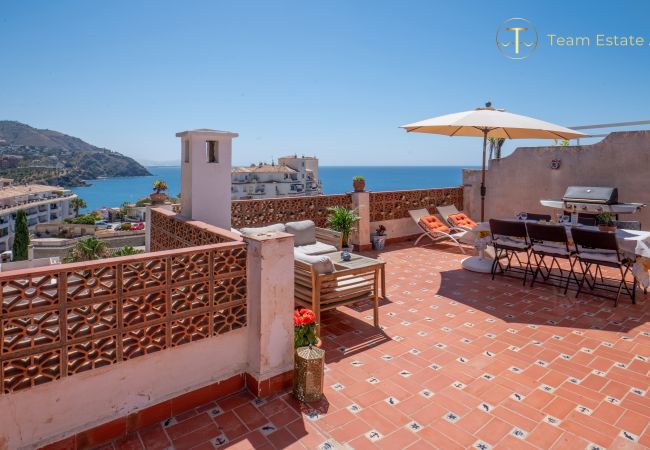 Apartamento en Almuñecar - Terraza y vista al mar, a 2 min de la playa Apartamento en Almuñecar - Terraza y vista al mar, a 2 min de la playa