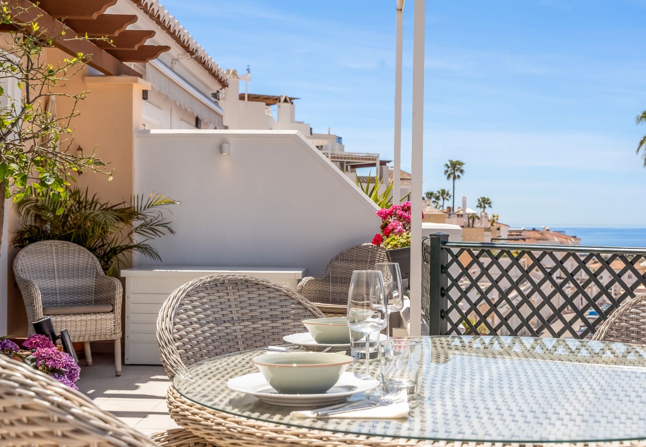 Casa adosada en Nerja - Terraza Impresionante, Casa Elegante en Nerja