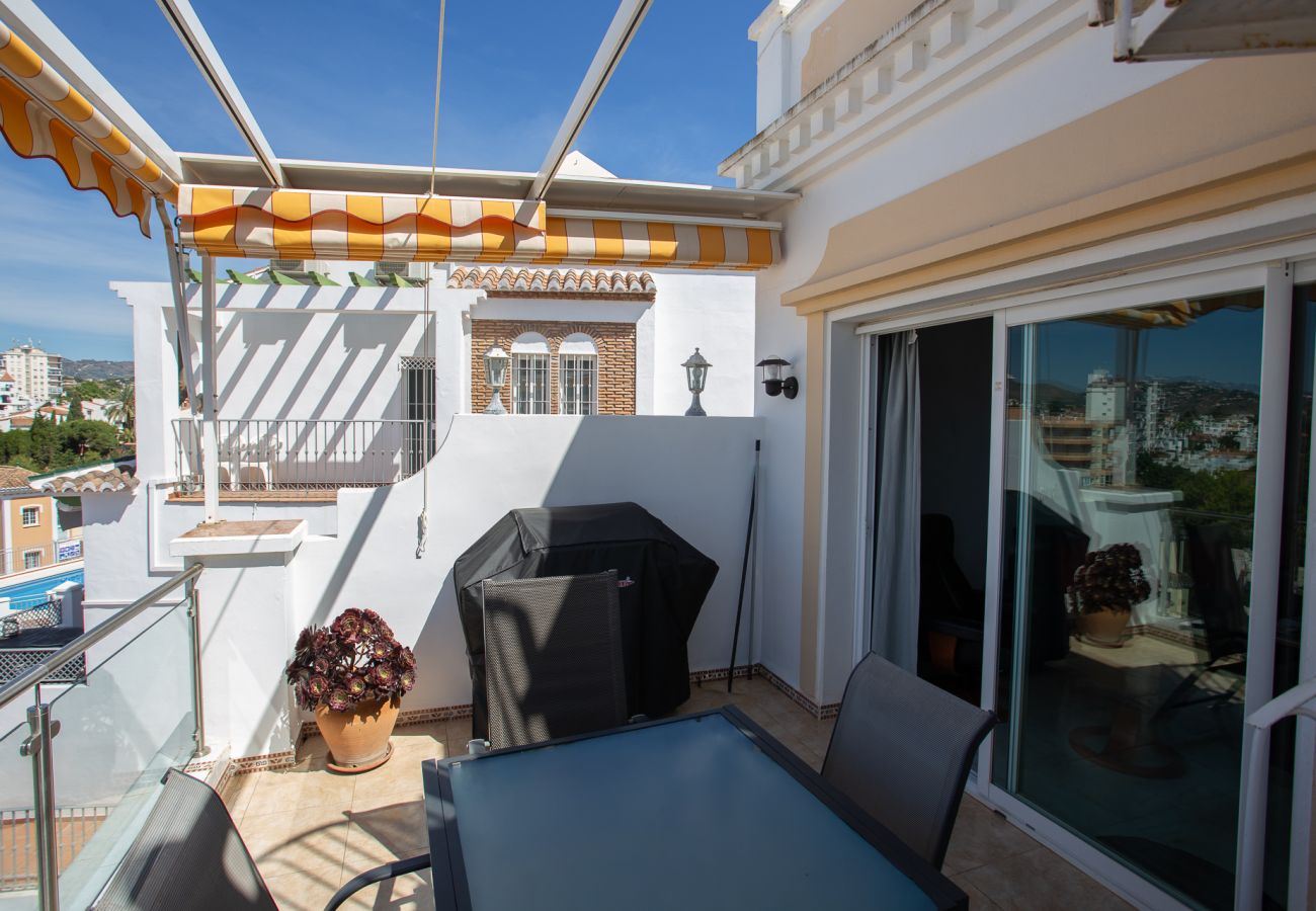Terraced House in Nerja - Sunny Roof Terrace Near Burriana Beach