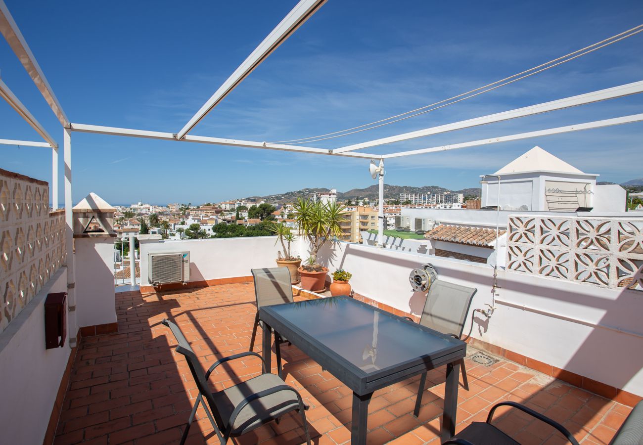 Terraced House in Nerja - Sunny Roof Terrace Near Burriana Beach