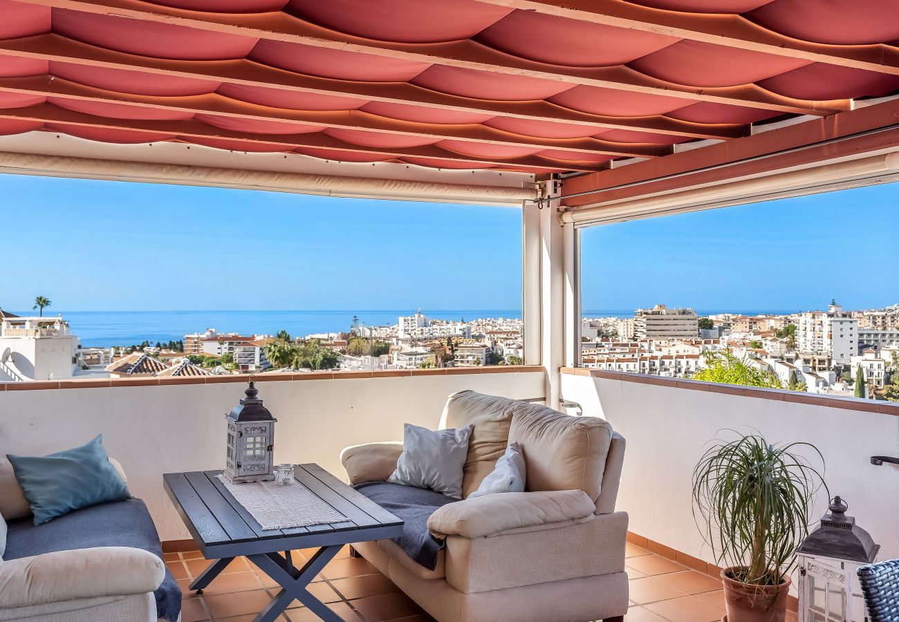 Terraced House in Nerja - Burriana Beach – 3 Spacious Terraces with Sea Views