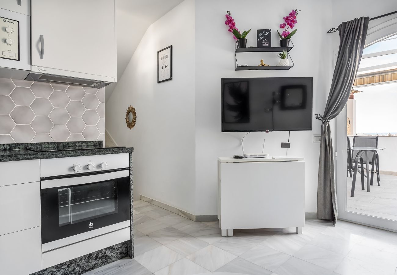 Apartment in Nerja - Sea View Home with 3 Terraces near Burriana Beach