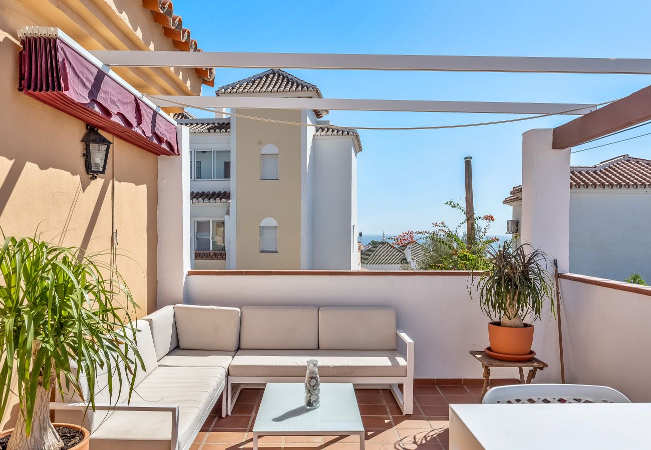 Radhus i Nerja - Burriana-stranden – radhus med 3 rymliga terrasser och havsutsikt
